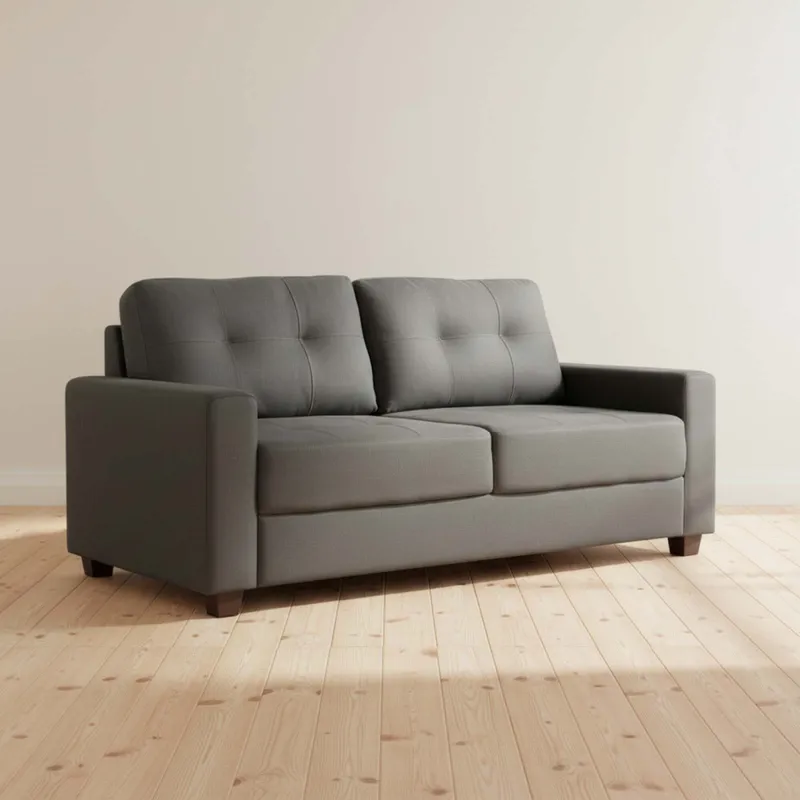 Sillón 3 Cuerpos Tela Gris Piria Gris Osc en Gris - Sillones y sofás, Uruguay | Divino
