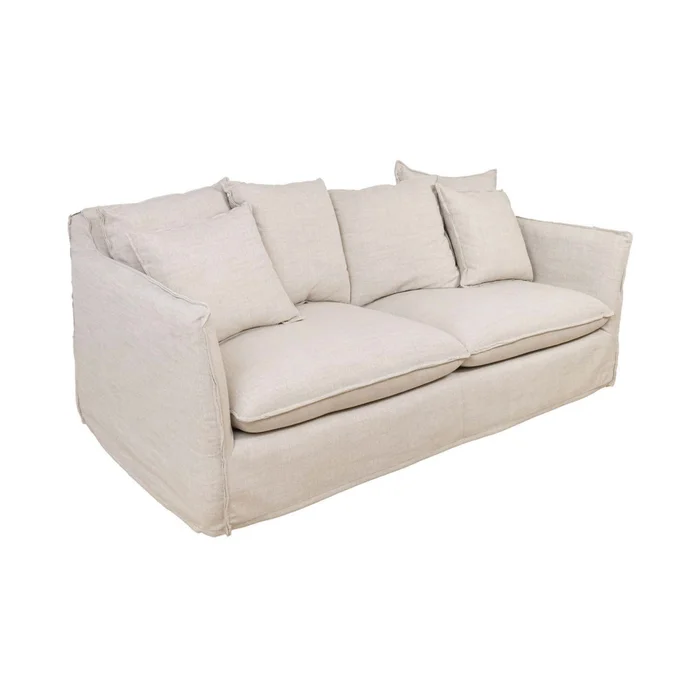 Sofá 3 Cuerpos Tela-premium Natural-beige Bahama Natural en Beige - Sillones y sofás, Uruguay | Divino, vista 2