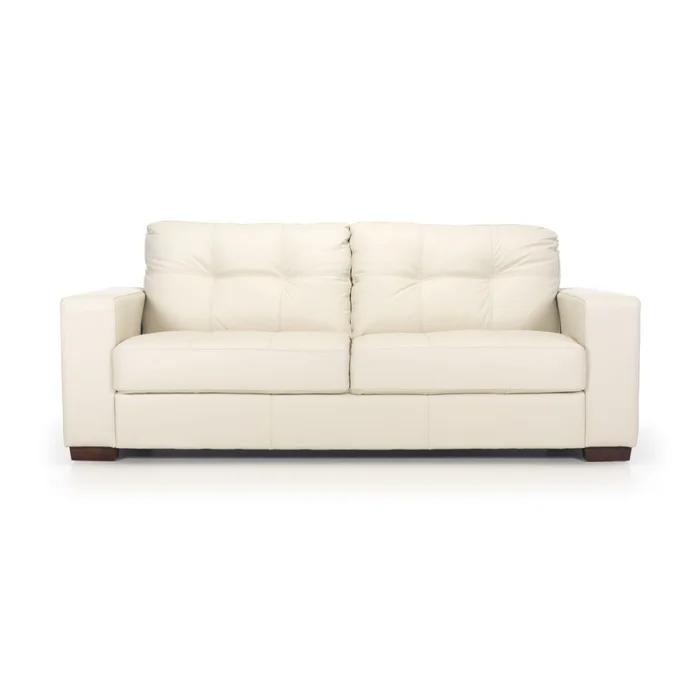 Sofá Fargo - Cuero Básico - 3 cuerpos - 509 (Off White) en Blanco - Sillones y sofás, Uruguay | NYR, vista 2