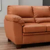 SOFA 3 CUERPOS - MODELO ALIAS - TAPIZADO EN CUERO - COLOR MARRON CLARO en Marrón - Sillones y sofás, Uruguay | Champagne Home, vista 3 de 5