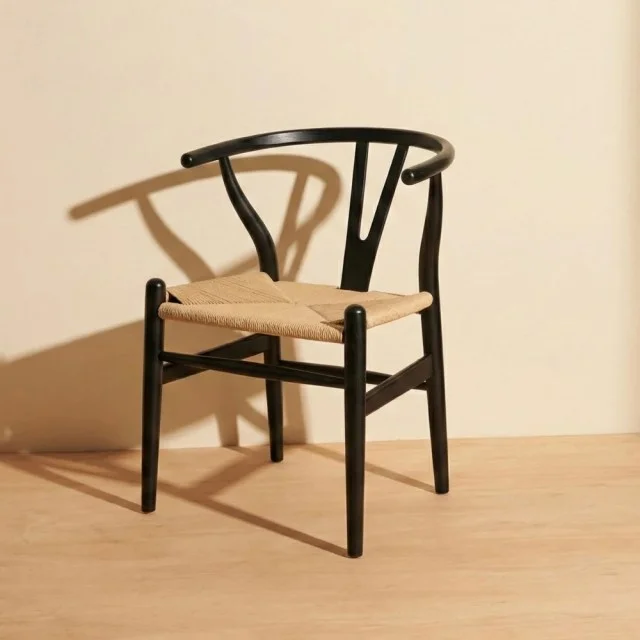 Silla Wishbone en Negro - Sillas, Uruguay | New York Home, vista 2