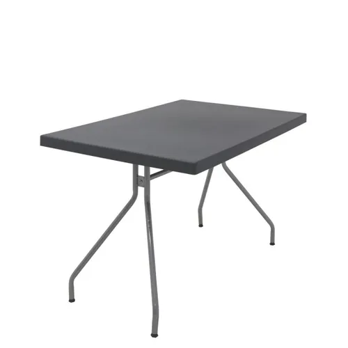 MESA KAPA 119X79X77CM PP GRAFITO BASE ACERO - Mesas de comedor, Uruguay | Decohogar