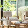 BUTACA WOOLY - WALNUT Y PELO LARGO en Beige - Butacas, banquetas y puffs, Uruguay | La Iberica, vista 14 de 23