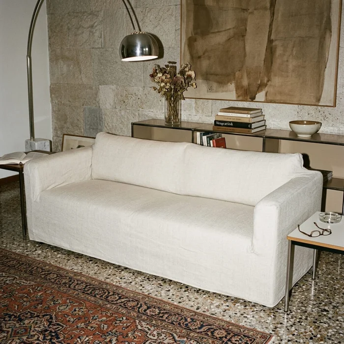 Funda sillón Copenhague 4 cuerpos - Beige en Beige - Textiles, Uruguay | Buho Store, vista 2