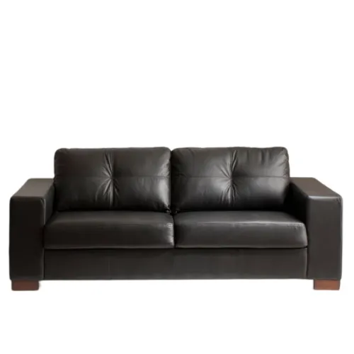 SOFA 100% CUERO - MODELO DOMINI - 4 CUERPOS - NEGRO en Negro - Sillones y sofás, Uruguay | Champagne Home