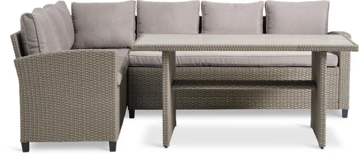 Set jardín AGERMOSE 6 plazas natural en Madera natural - Muebles para el exterior, Uruguay | JYSK, vista 2
