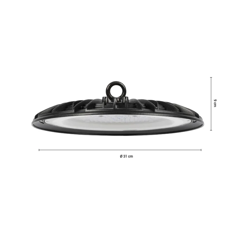Campana LED UFO SLIM 150W Luz Neutra en Negro - Lámparas colgantes, Uruguay | Serlux, vista 5