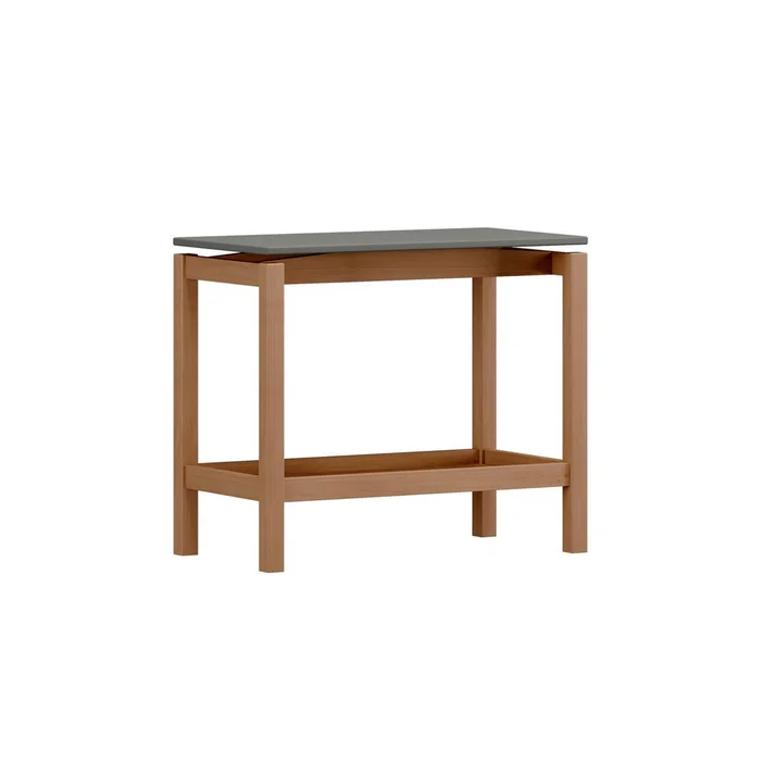 MESA LATERAL BARCELONA OAK/FERROLACK 2150 VZ - Mesas de living, Uruguay | Rosas Hermanos