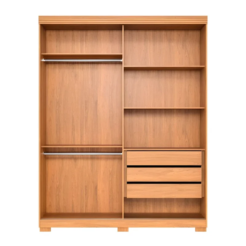 Ropero 2 puertas corredizas con espejo Doble Cara - Nordik en Beige - Roperos y placares, Uruguay | Ecowood, vista 5