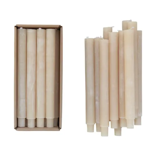 SET 12 VELAS DE PARAFINA BEIGE en Beige - Velas y Portavelas, Uruguay | Sentido Jose Ignacio