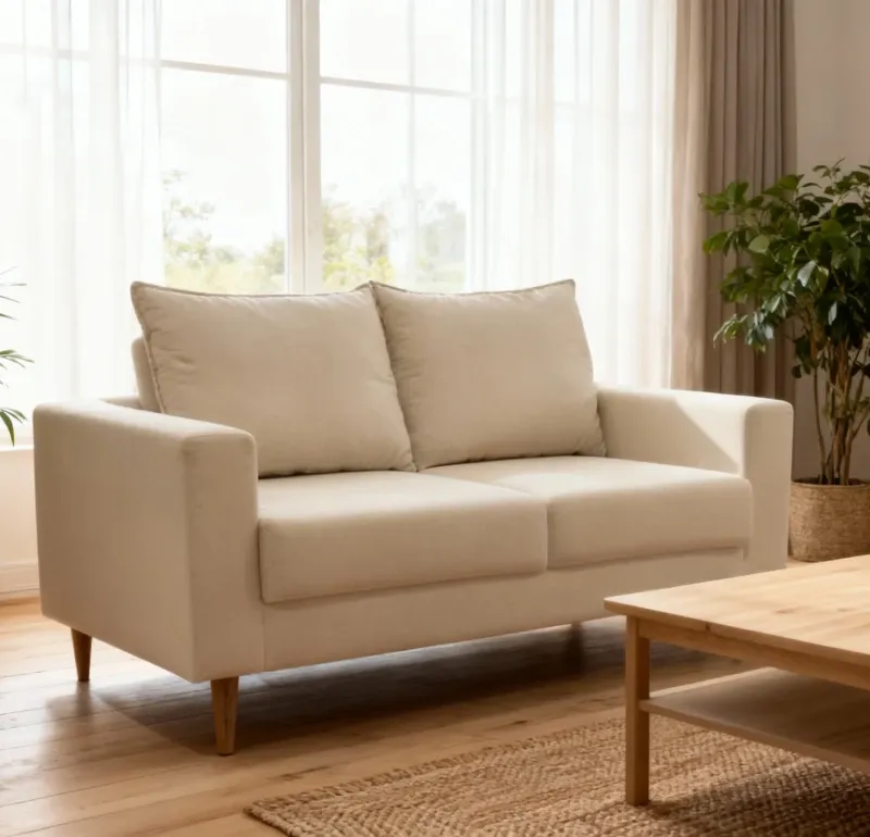Sillón Lugano 1,87mts - 3 Cuerpos en Beige - Sillones y sofás, Uruguay | Urumobil