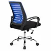 SILLA DE ESCRITORIO RESPALDO MESH AZUL MC025B - Escritorios y sillas de escritorio, Uruguay | Alfa Ventas, vista 3 de 3