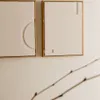 Set Sefri de 2 cuadros blanco 30 x 40 cm en Blanco, Natural - Decoración de pared, Uruguay | Kavehome, vista 2 de 5
