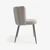 Silla Aniela de borreguito - gris claro y metal con acabado negro en Gris - Sillas, Uruguay | Kavehome, vista 10 de 10