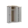 Ropero Curvo 3 Puertas Madera Maciza Línea Monterrey - Blanco en Blanco - Roperos y placares, Uruguay | Ecowood, vista 3 de 3