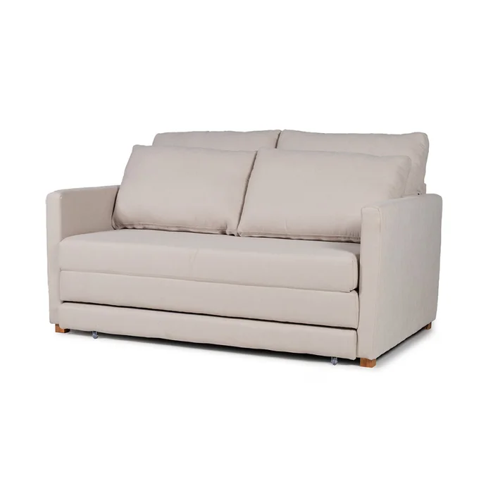 Sofá Cama Niki - Tela Microfibra - 9901 (Soft Beige) en Beige - Sillones y sofás, Uruguay | NYR, vista 2