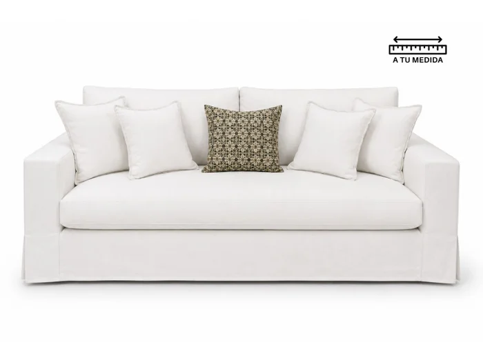 Sofá 3 cps Desenfundable 2.00m en Blanco - Sillones y sofás, Uruguay | Finkel, vista 2