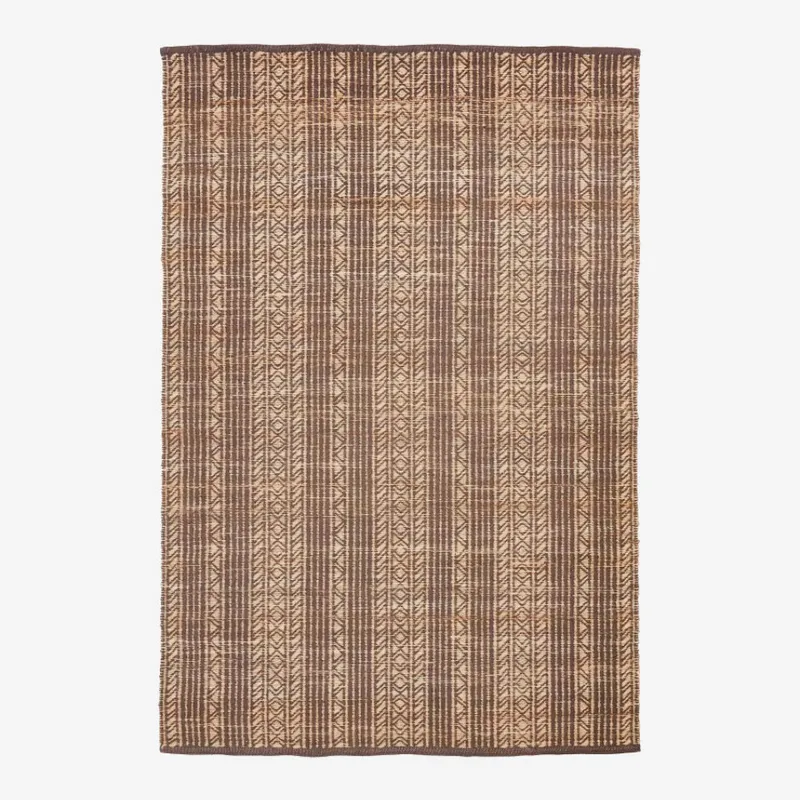 Alfombra Sinta de yute jacqard marrón 200 x 300 cm en Marrón - Textiles, Uruguay | Kavehome