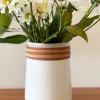 Florero o porta utensilios blanco con cuero - Jarrones, Uruguay | Dreams On Time, vista 7 de 16