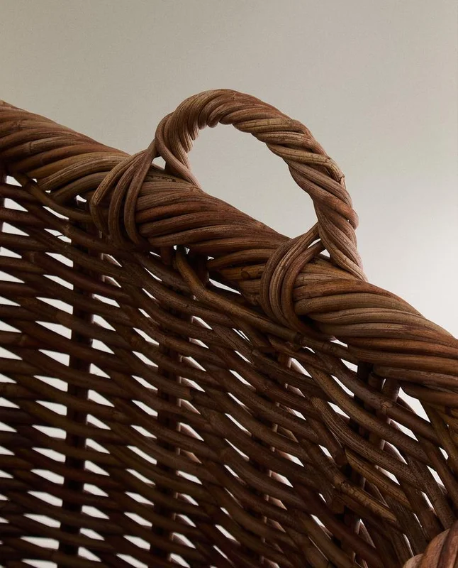 CESTA RATÁN CUADRADA en Marrón - Canastos, Uruguay | Zara Home, vista 5