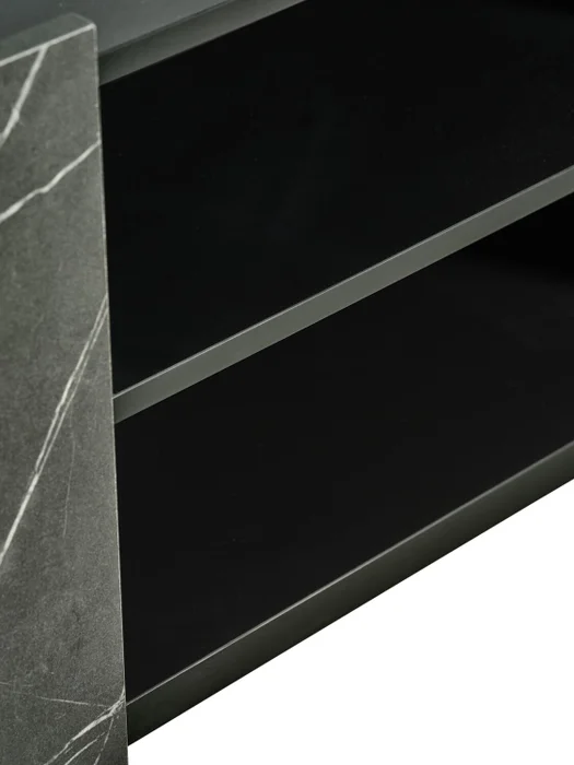 Mueble TV KRONDAL 2 puertas color mármol en Negro - Muebles para TV, Uruguay | JYSK, vista 5