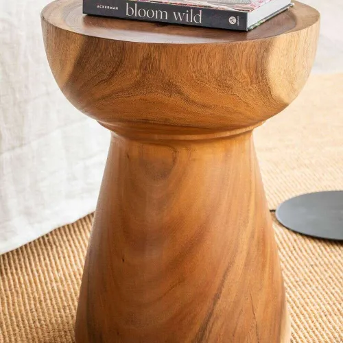 MESA AUXILIAR BLOOM - SUAR en Madera natural - Mesas de living, Uruguay | La Iberica