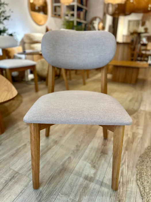 SILLA AXIS Tono madera miel,. tela gris en Marrón - Muebles, Uruguay | Indrana, vista 10