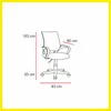 Producto: Silla Oficina Mesh 358 de AMARELO - Escritorios y sillas de escritorio, Uruguay | Amarelo, vista 2 de 2