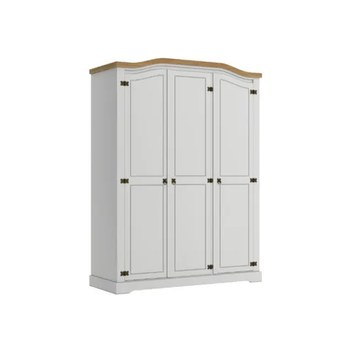 Ropero Curvo 3 Puertas - Linea Mexicana en Blanco - Roperos y placares, Uruguay | Rústico Hogar