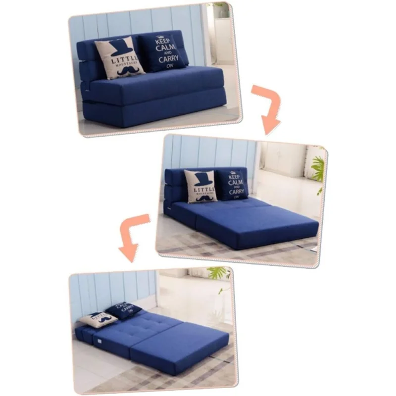 Sofa cama Foldie 2 cuerpos - Gris en Gris - Sillones y sofás, Uruguay | La Cueva Muebles, vista 6