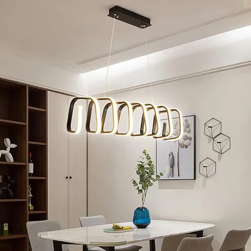Luminaria led colgante 164W Negro en Negro - Lámparas colgantes, Uruguay | Decotech