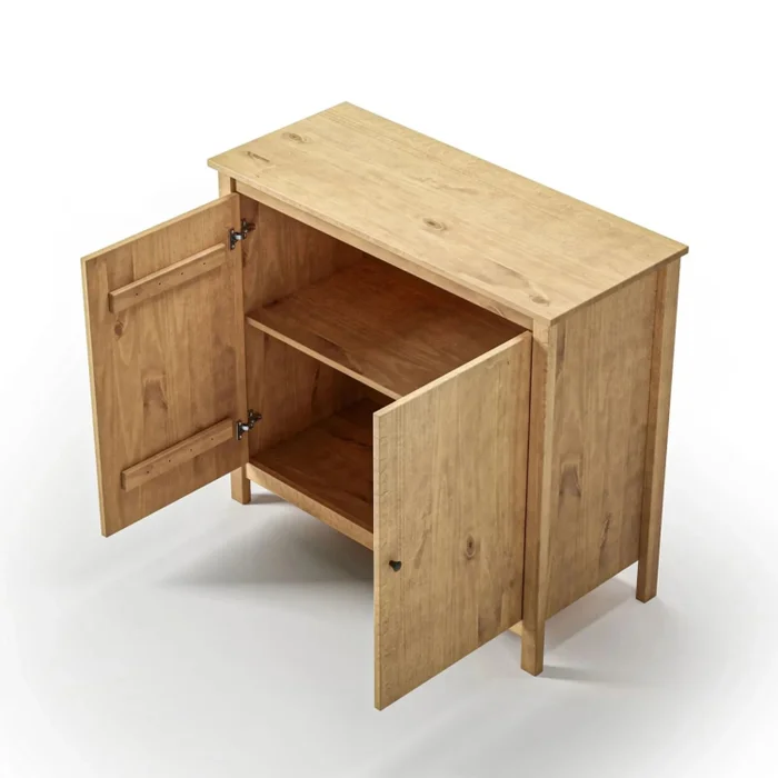 Cómoda 2 Puertas - Línea Maden - Marrón en Marrón - Cómodas, Uruguay | Ecowood, vista 3