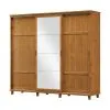 Ropero Placard 3 Puertas Corredizas Con Espejo 100% Madera - Sillas, Uruguay | Soy Hogar, vista 3 de 6