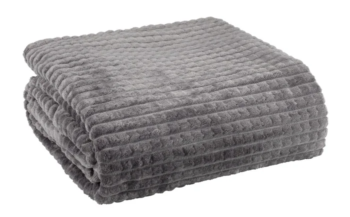 Manta HAGTORN fleece 140x200 gris en Gris - Textiles, Uruguay | JYSK