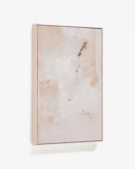 Cuadro abstracto Silpa beige 60 x 90 cm en Beige - Decoración de pared, Uruguay | Kavehome