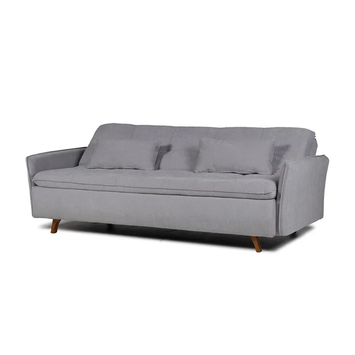 Sofá Cama Maira - C/Brazos - Tela Microfibra - 10286 (Gris) en Gris - Sillones y sofás, Uruguay | NYR, vista 3
