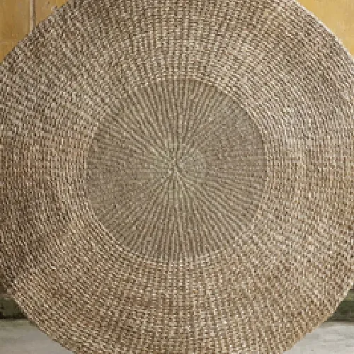 ALFOMBRA REDONDA SEAGRASS en Madera natural - Textiles, Uruguay | Sentido Jose Ignacio