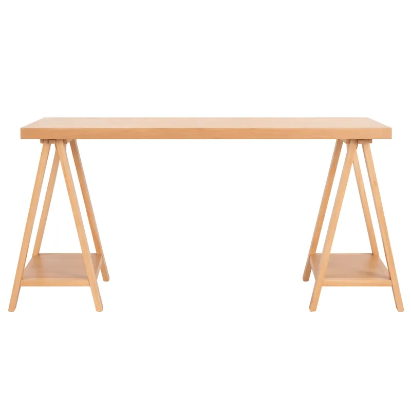 ESCRITORIO DE CABALLETES en Madera natural - Escritorios, Uruguay | Forum Design