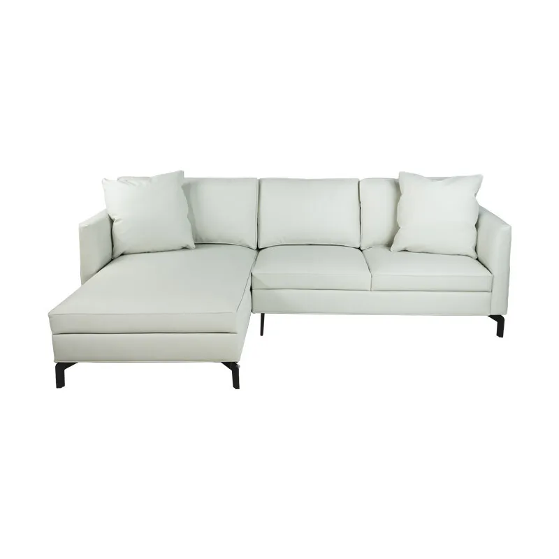 SOFA JOHNNY CHAISE IZQUIERDO 250X90X92CM TELA SIMIL CUERO - Sillones y sofás, Uruguay | Vinibel