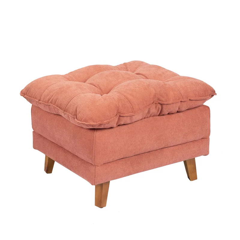 Butaca Reclinable 1 Cuerpo + Puff Living - Montreal - Terracota en Naranja - Butacas, banquetas y puffs, Uruguay | Rústico Hogar, vista 5
