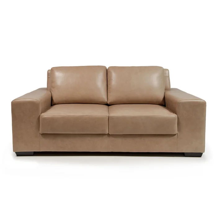 Sofá Boston - Cuero Natural - 2 cuerpos - A fabricar en Beige - Sillones y sofás, Uruguay | NYR, vista 2
