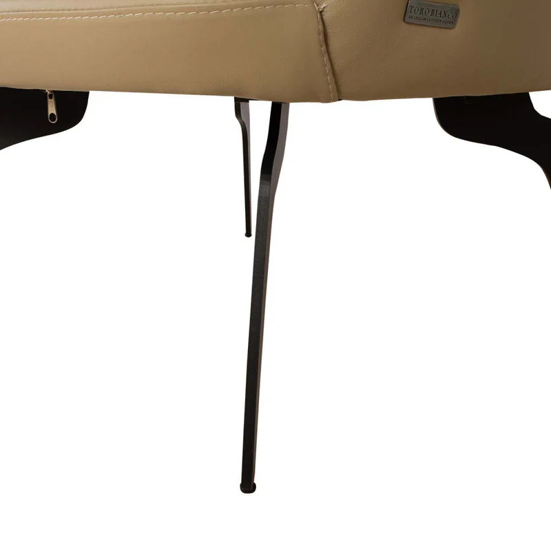 Butaca Fija 1 Cuerpo Cuero-100-natural Verde 1002 Khaki en Beige - Sillones y sofás, Uruguay | Divino, vista 7