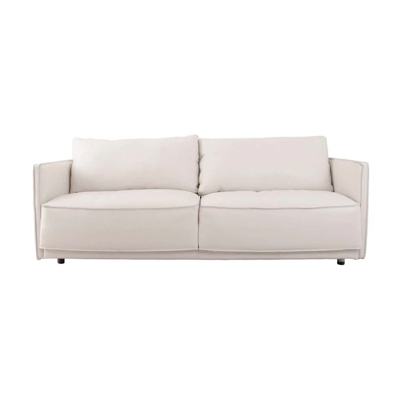 Sillón 3 Cuerpos Cuero-100-natural Blanco Romeo en Blanco - Sillones y sofás, Uruguay | Divino, vista 3