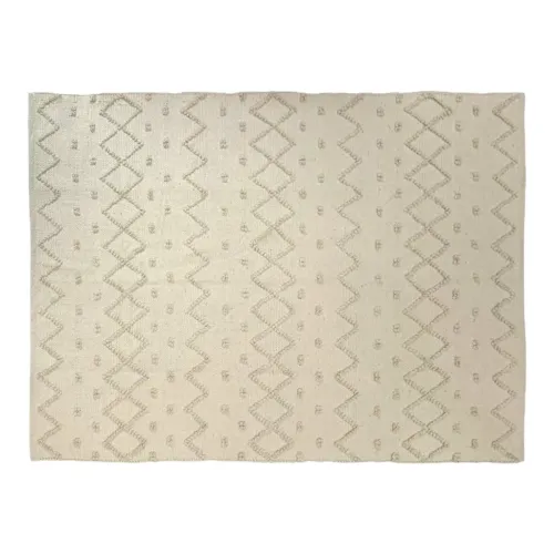 ALFOMBRA NATURAL 170X250CM PUNTOS ZIGZAG en Multicolor - Textiles, Uruguay | Koz
