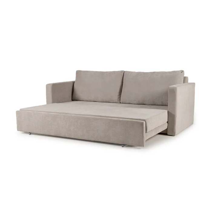 Sofá Cama Lucca - Tela Microfibra - Berlin 05 (Ceniza) en Gris - Sillones y sofás, Uruguay | NYR, vista 2