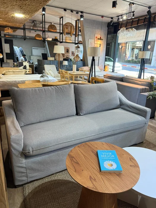 Sofá Manchester con Funda Desmontable 3 Cuerpos (205cm) – Gris en Gris - Sillones y sofás, Uruguay | Berna Home, vista 4