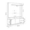 Modular Rack Panel 2 Puertas Con Estantes Hasta 50 Pulgadas en AMENDOA OFF WHITE - Sillones y sofás, Uruguay | Soy Hogar, vista 13 de 16