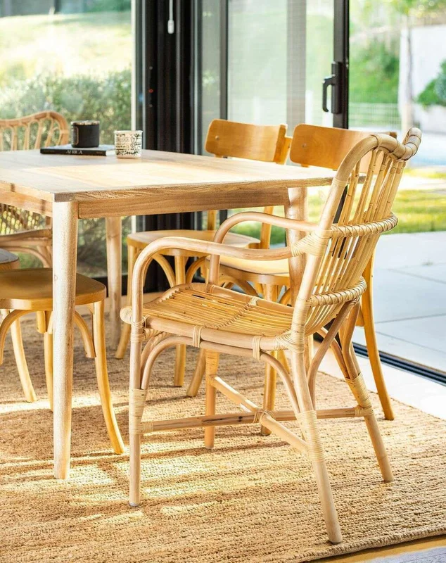 MESA COMEDOR NORDICA - OLMO NATURAL - 1.50 X 0.90 MTS en Madera natural - Mesas de comedor, Uruguay | La Iberica, vista 7