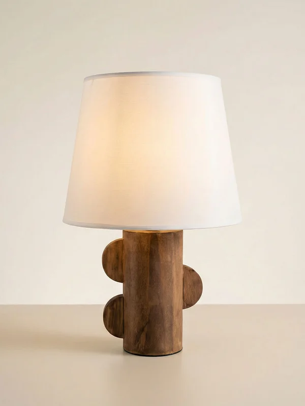 LÁMPARA FORMAS MADERA en Madera natural - Lámparas de mesa, Uruguay | Cabana, vista 3