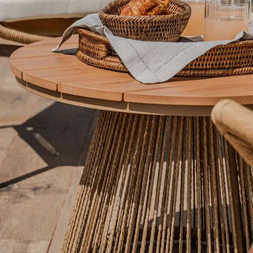 MESA MULTIFUNCION DIAMETRO 66 CMS - EXTERIOR en Madera natural - Muebles para el exterior, Uruguay | La Iberica